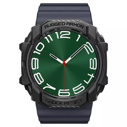 Spigen Rugged Armor – Dėklas, skirtas Samsung Galaxy Watch Ultra 47 mm (2025/2024) (Matinė juoda)