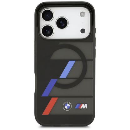 BMW M IML Metal Mygtukai Trijų Spalvų Linijos MagSafe dėklas iPhone 17 Pro (juodas)