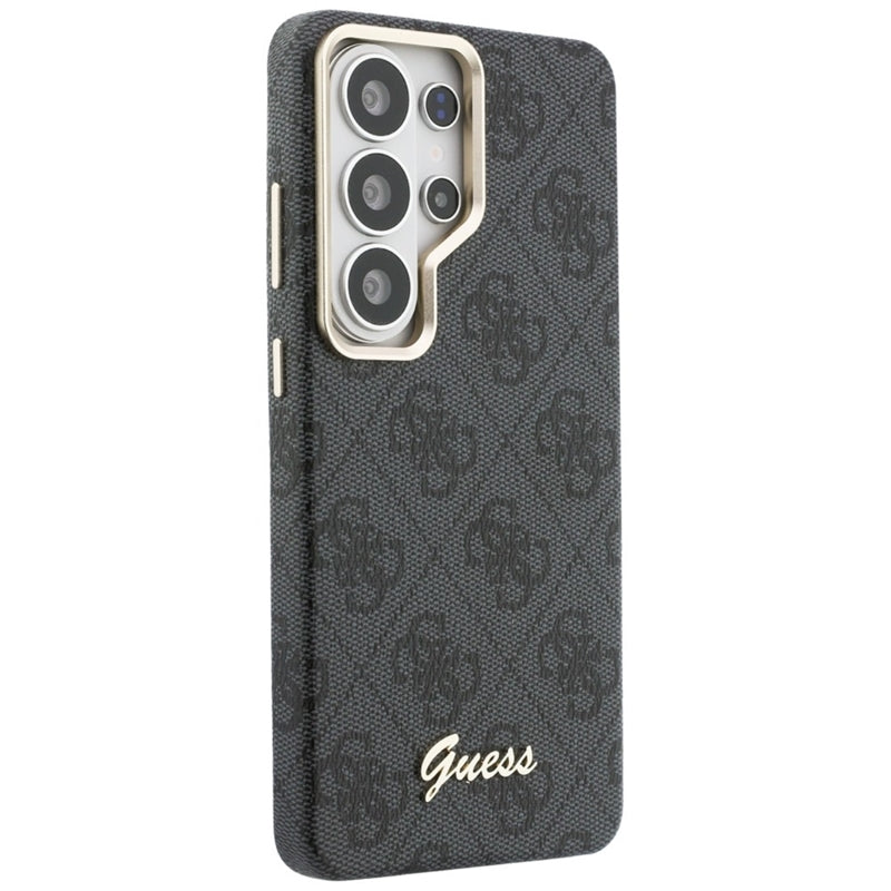 Guess 4G Script MagSafe dėklas - Samsung Galaxy S26 Ultra (juodas)