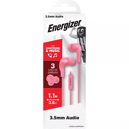 Energizer Classic CIA5 
- 3,5 mm lizdo laidinės ausinės (rožinės)