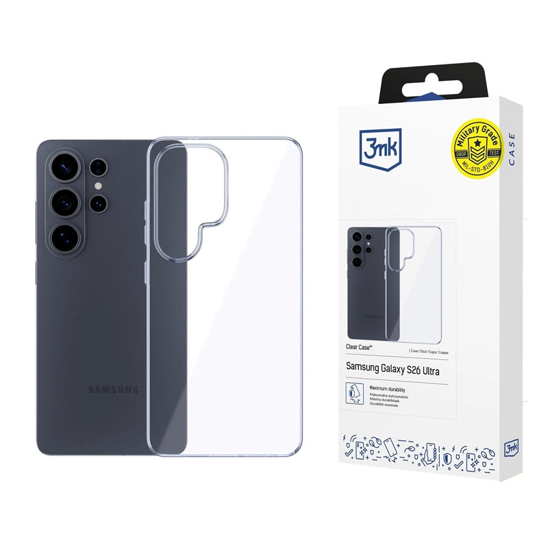 3mk Clear dėklas – dėklas skirtas Samsung Galaxy S26 Ultra (skaidrus)