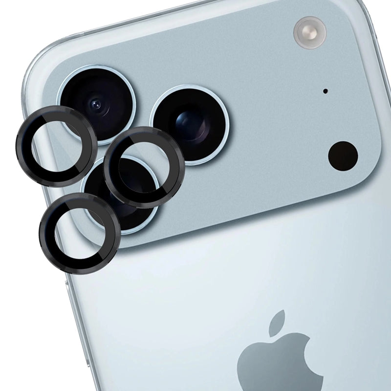 3mk Objektyvo Apsauga Pro - Grūdintas Stiklas Kamerai, skirtas iPhone 17 Pro / iPhone 17 Pro Max (Juodas)