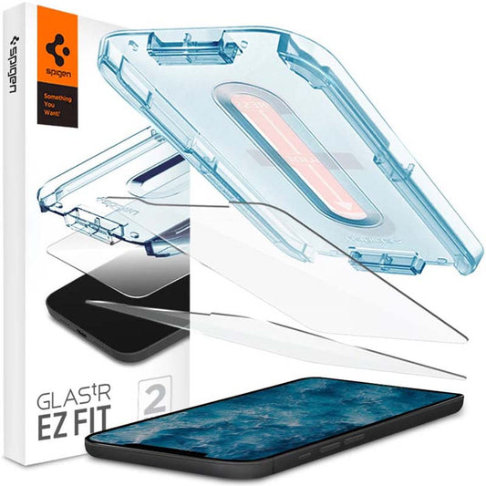Spigen Glas.TR EZ Fit 2 vnt. – Grūdintas stiklas „iPhone 12“ / „iPhone 12 Pro“ (skaidrus)