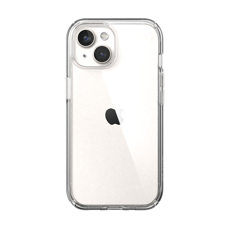 Speck Presidio Perfect-Clear – dėklas, skirtas iPhone 16e / iPhone 15 / iPhone 14 / iPhone 13 (skaidrus)