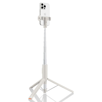 Spigen S541W "Bluetooth" asmenukių lazdelė su trikoju – išmaniojo telefono trikojis / asmenukių lazdelės laikiklis (smėlio spalvos)