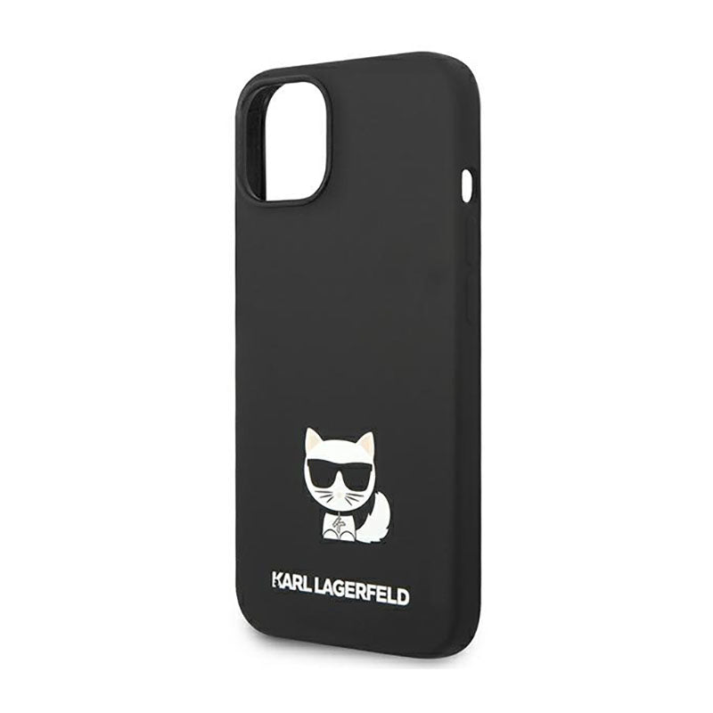 Karl Lagerfeld Choupette Body – dėklas, skirtas iPhone 14 Plus (juoda spalva)