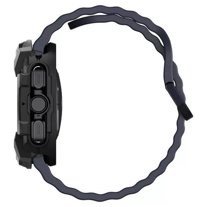 Spigen Rugged Armor – Dėklas, skirtas Samsung Galaxy Watch Ultra 47 mm (2025/2024) (Matinė juoda)