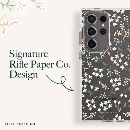 Rifle Paper Clear – dėklas, skirtas „Samsung Galaxy S24 Ultra“ („Petite Fleurs“)
