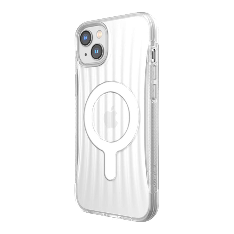 X-Doria Raptic Clutch MagSafe – biologiškai skaidomas dėklas, skirtas "iPhone 14 Plus" (išbandytas iki 3 m kritimas) (skaidrus)