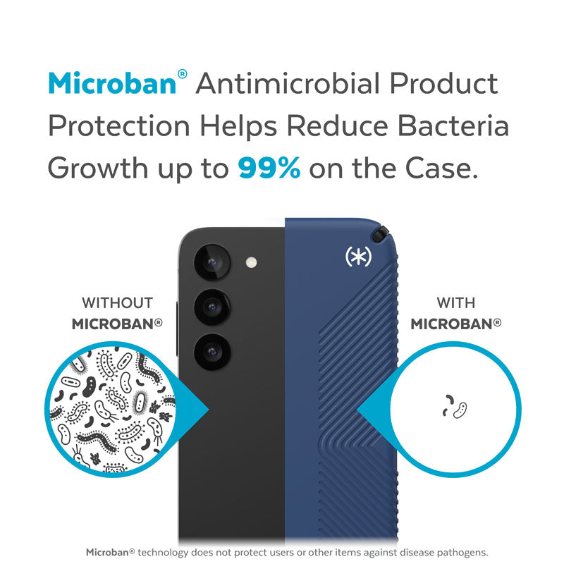 Speck Presidio2 Grip - Neslystantis dėklas, skirtas Samsung Galaxy S23+ (Coastal Blue/Black)