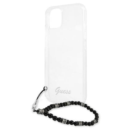 Guess Black Pearl Strap - dėklas iPhone 13 Mini (skaidrus)