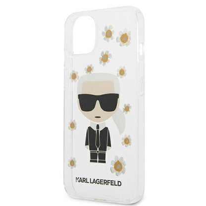 Karl Lagerfeld Iconic Karl Flower – dėklas, skirtas „iPhone 13 Mini“ (skaidrus)