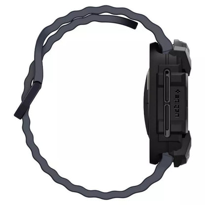 Spigen Rugged Armor – Dėklas, skirtas Samsung Galaxy Watch Ultra 47 mm (2025/2024) (Matinė juoda)