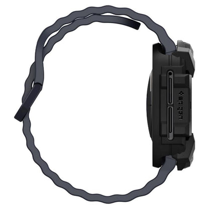 Spigen Rugged Armor – Dėklas, skirtas Samsung Galaxy Watch Ultra 47 mm (2025/2024) (Matinė juoda)