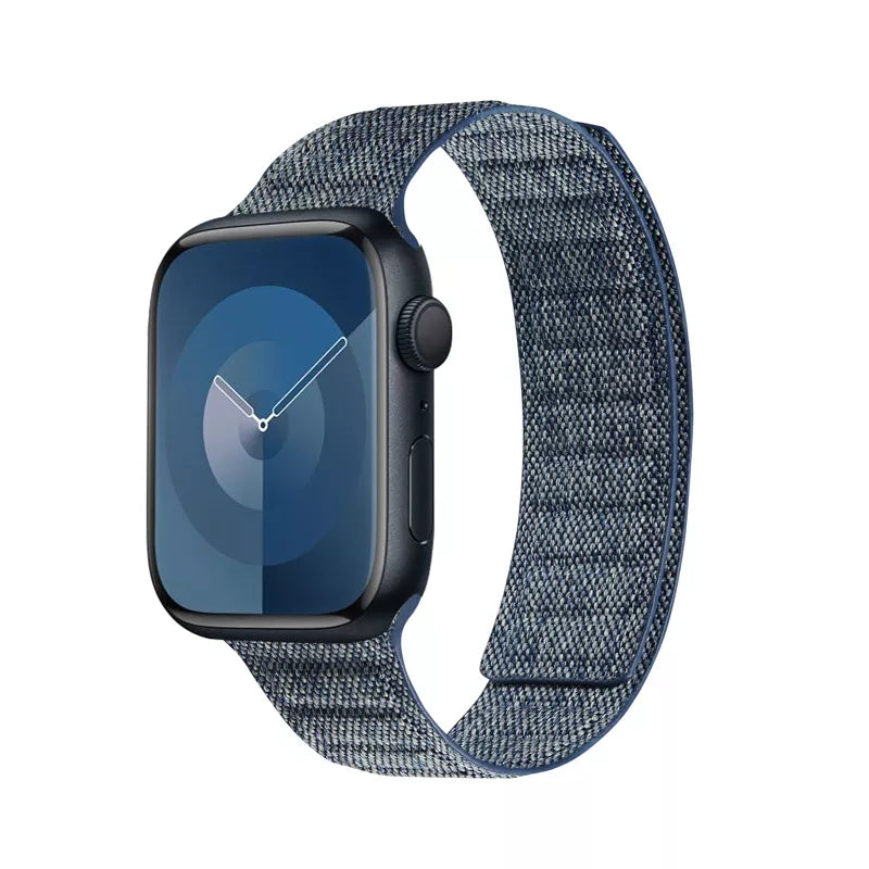 Crong Melange – magnetinė apyrankė, skirta „Apple Watch“ 44/45/46/49 mm („Blue Mélange“)
