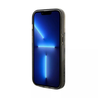 Karl Lagerfeld Liquid Glitter Choupette – dėklas iPhone 14 Pro Max (skaidrus)