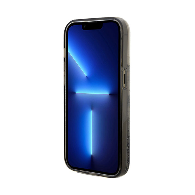 Karl Lagerfeld Liquid Glitter Choupette – dėklas iPhone 14 Pro Max (skaidrus)