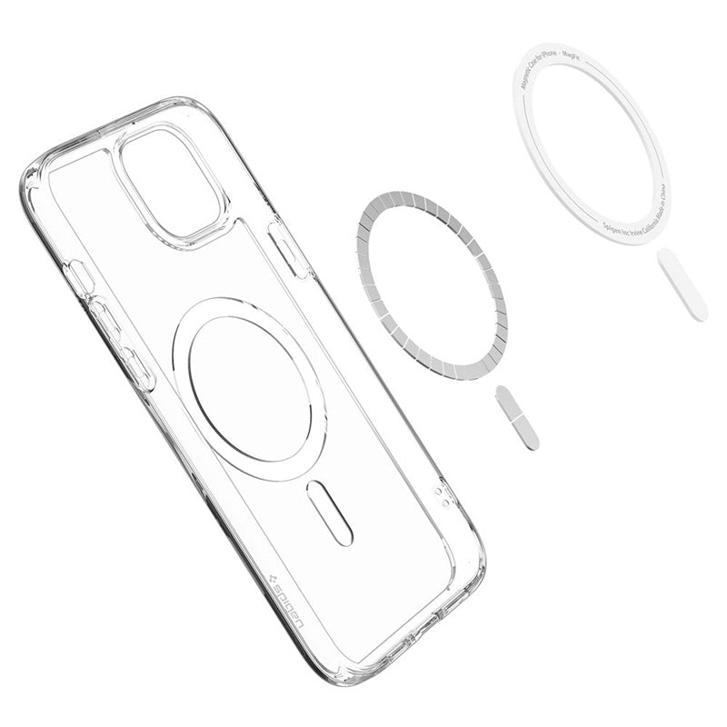 Spigen Ultra Hybrid MagSafe – dėklas, skirtas „iPhone 15“ („White“)