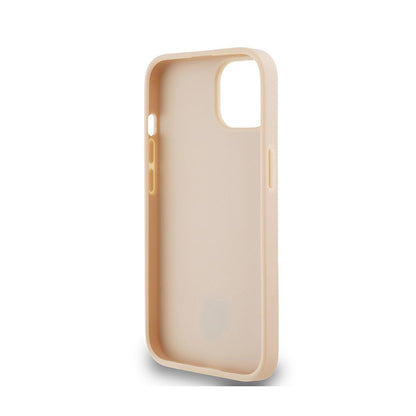 DKNY odinis languotas mono raštas ir spausdintos juostelės – dėklas skirtas iPhone 15 Plus / 14 Plus (rožinė)