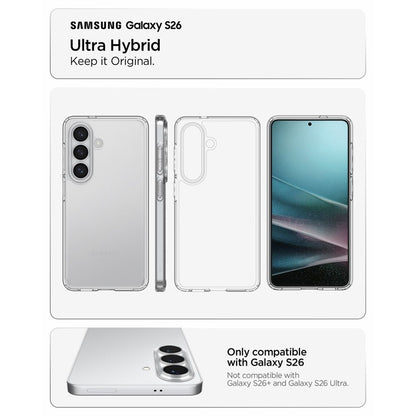 Spigen Ultra Hybrid – dėklas, skirtas Samsung Galaxy S26 (skaidrus)