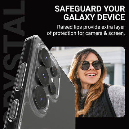 Crong Crystal Shield Magnetic - dėklas, skirtas Samsung Galaxy S25 Ultra MagSafe (permatomas)