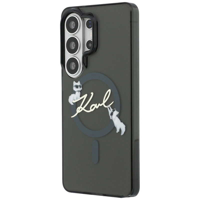 Karl Lagerfeld IML KC Script MagSafe - Samsung Galaxy S26 Ultra dėklas (juodas)