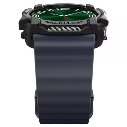 Spigen Rugged Armor – Dėklas, skirtas Samsung Galaxy Watch Ultra 47 mm (2025/2024) (Matinė juoda)