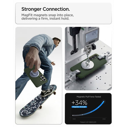 Spigen Nano Pop Mag MagSafe dėklas, skirtas Samsung Galaxy S26 (Avo Green)
