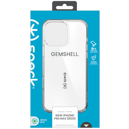 Speck Gemshell – dėklas, skirtas iPhone 16 Pro Max (skaidrus)