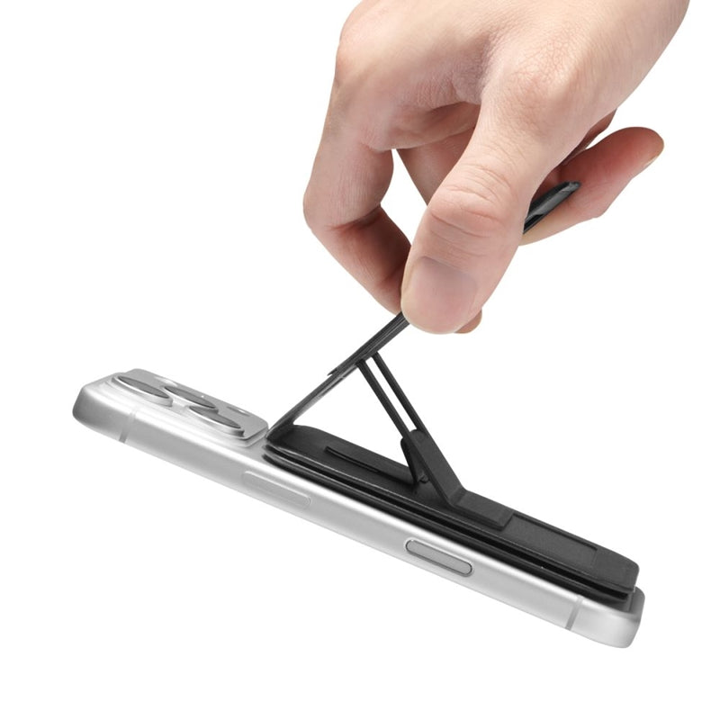 Spigen S314-3 Slim Fold Tripod MagSafe – magnetinė piniginė su stovo funkcija (juoda)