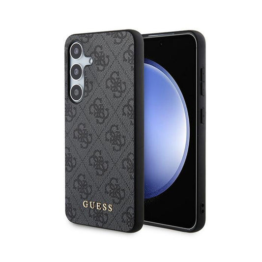 Guess 4G Metal Gold Logo – Dėklas Samsung Galaxy S24 (juodas)