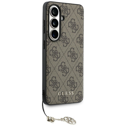 Guess 4G Classic Logo Charm MagSafe dėklas Samsung Galaxy S26 (Rudas)