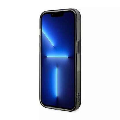 BMW Trikolorinės juostos MagSafe dėklas skirtas iPhone 14 Pro (Pilkas)