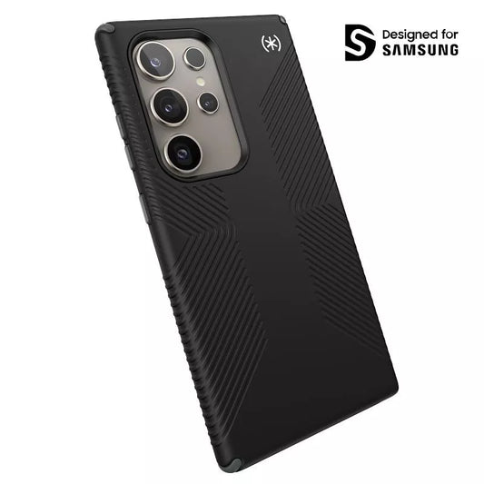 Speck Presidio2 Grip - Dėklas Samsung Galaxy S24 Ultra (Juoda/Pilka/Balta)