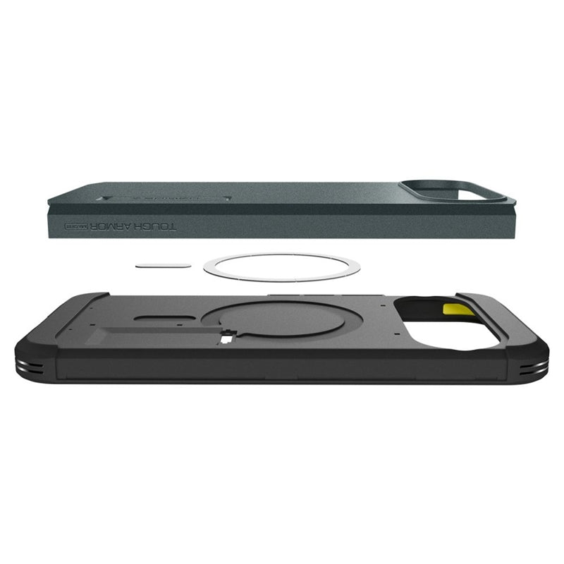 Spigen Tough Armor Mag MagSafe – Dėklas Google Pixel 10 / 10 Pro (Absidinis Žalias)