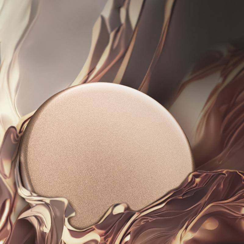 Crong MagSpot – belaidis aliuminio įkroviklis MagSafe (auksinis)