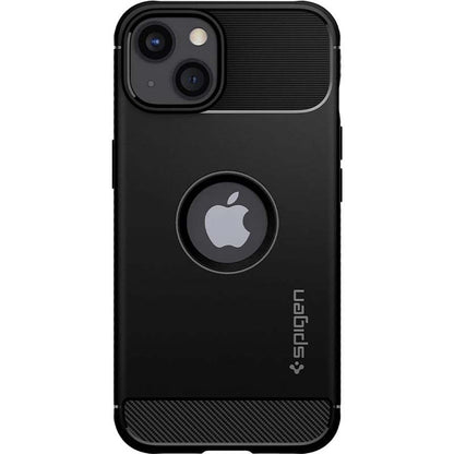 Spigen Rugged Armor – iPhone 13 dėklas (juodas)