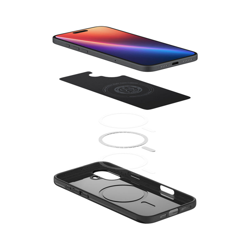 Spigen Thin Fit Mag MagSafe – Dėklas iPhone 16 Plus (juodas)