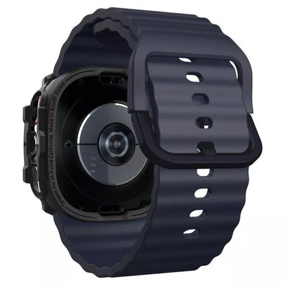 Spigen Rugged Armor – Dėklas, skirtas Samsung Galaxy Watch Ultra 47 mm (2025/2024) (Matinė juoda)