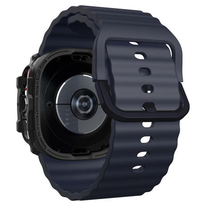 Spigen Rugged Armor – Dėklas, skirtas Samsung Galaxy Watch Ultra 47 mm (2025/2024) (Matinė juoda)
