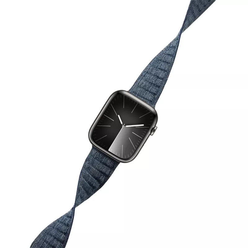 Crong Melange – magnetinė apyrankė, skirta „Apple Watch“ 44/45/46/49 mm („Blue Mélange“)