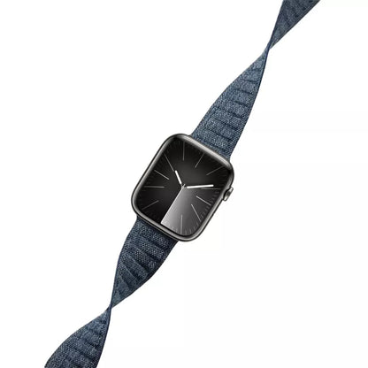 Crong Melange – magnetinė apyrankė, skirta „Apple Watch“ 44/45/46/49 mm („Blue Mélange“)