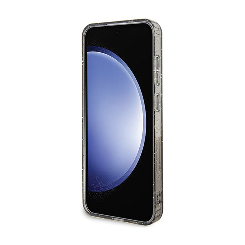 Karl Lagerfeld IML Glitter Karl & Choupette – dėklas, skirtas Samsung Galaxy S24+ (juodas)