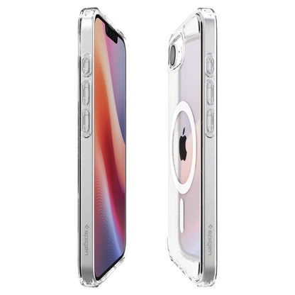 Spigen Ultra Hybrid Mag MagSafe dėklas, skirtas iPhone 17e / 16e (baltas)