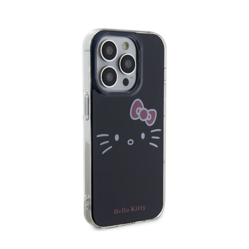 Hello Kitty IML Kitty Face – iPhone 15 Pro dėklas (juodas)
