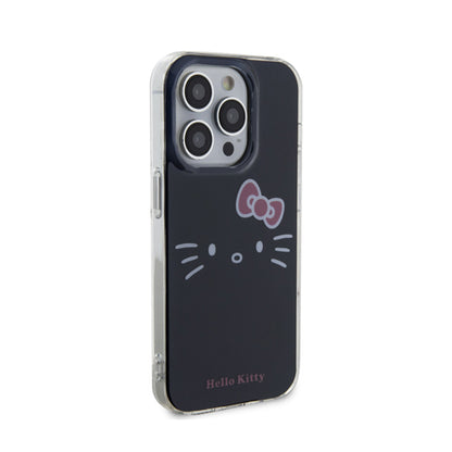 Hello Kitty IML Kitty Face – iPhone 15 Pro dėklas (juodas)