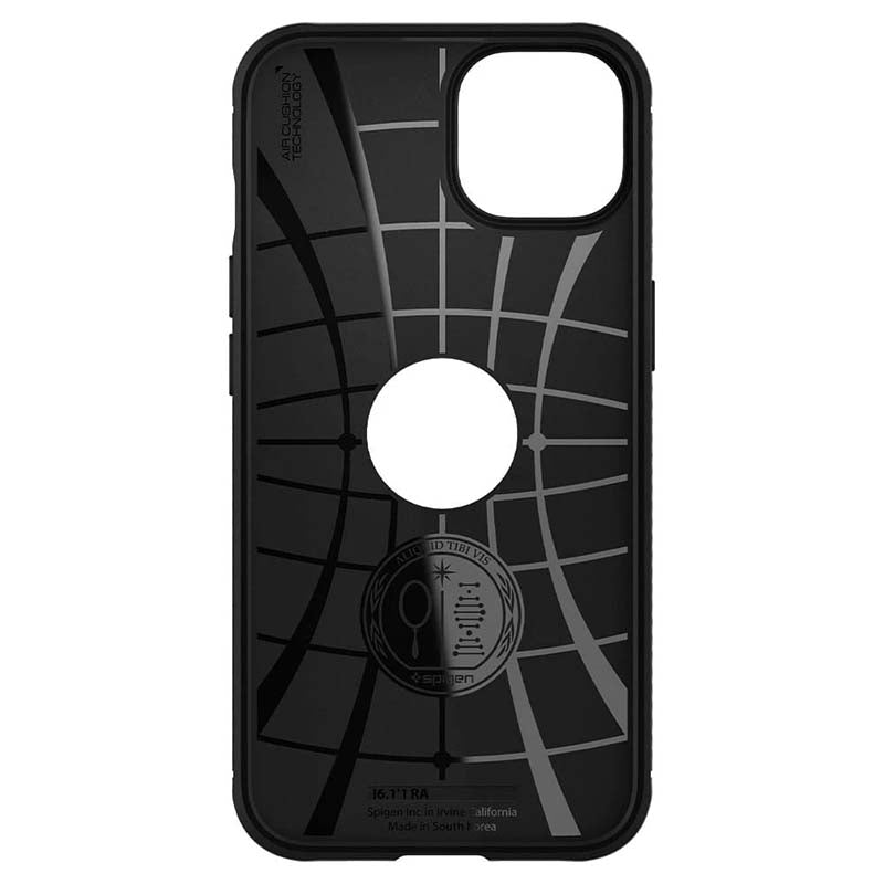 Spigen Rugged Armor – iPhone 13 dėklas (juodas)