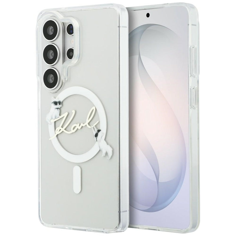 Karl Lagerfeld IML KC Script MagSafe - Samsung Galaxy S26 Ultra dėklas (Skaidrus)