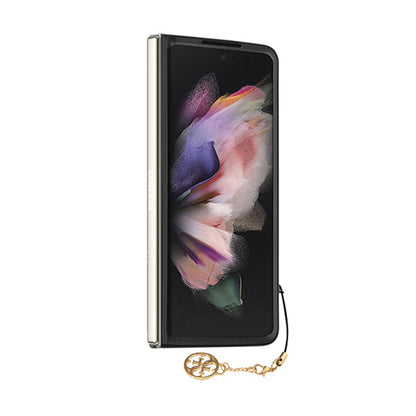 Guess 4G Charms kolekcija – „Samsung Galaxy Z Fold 5“ dėklas (rudas)