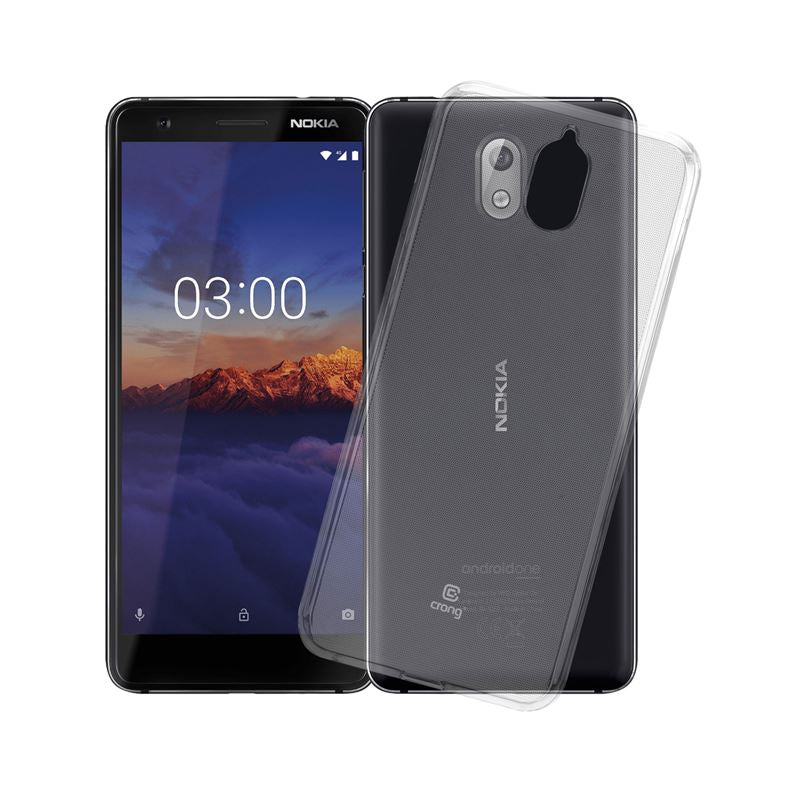 Crong Crystal Slim Cover – Apsauginis dėklas skirtas Nokia 3.1 (skaidrus)
